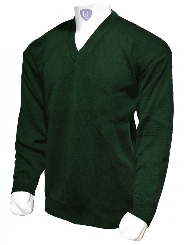 Green hotsell uniform sweater